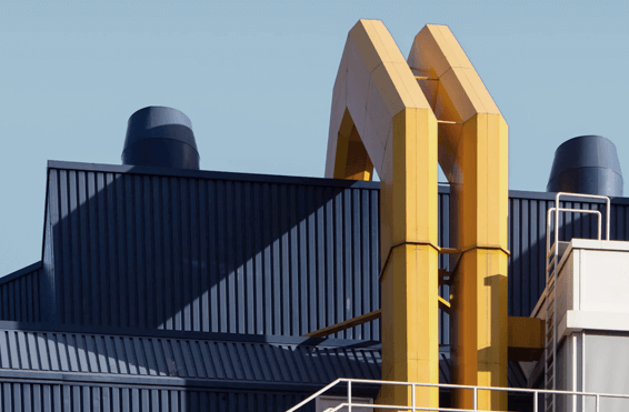 Industrial park where polyurethane lifting foam is applied to restore, stabilize, and strengthen concrete slabs affected by settlement.